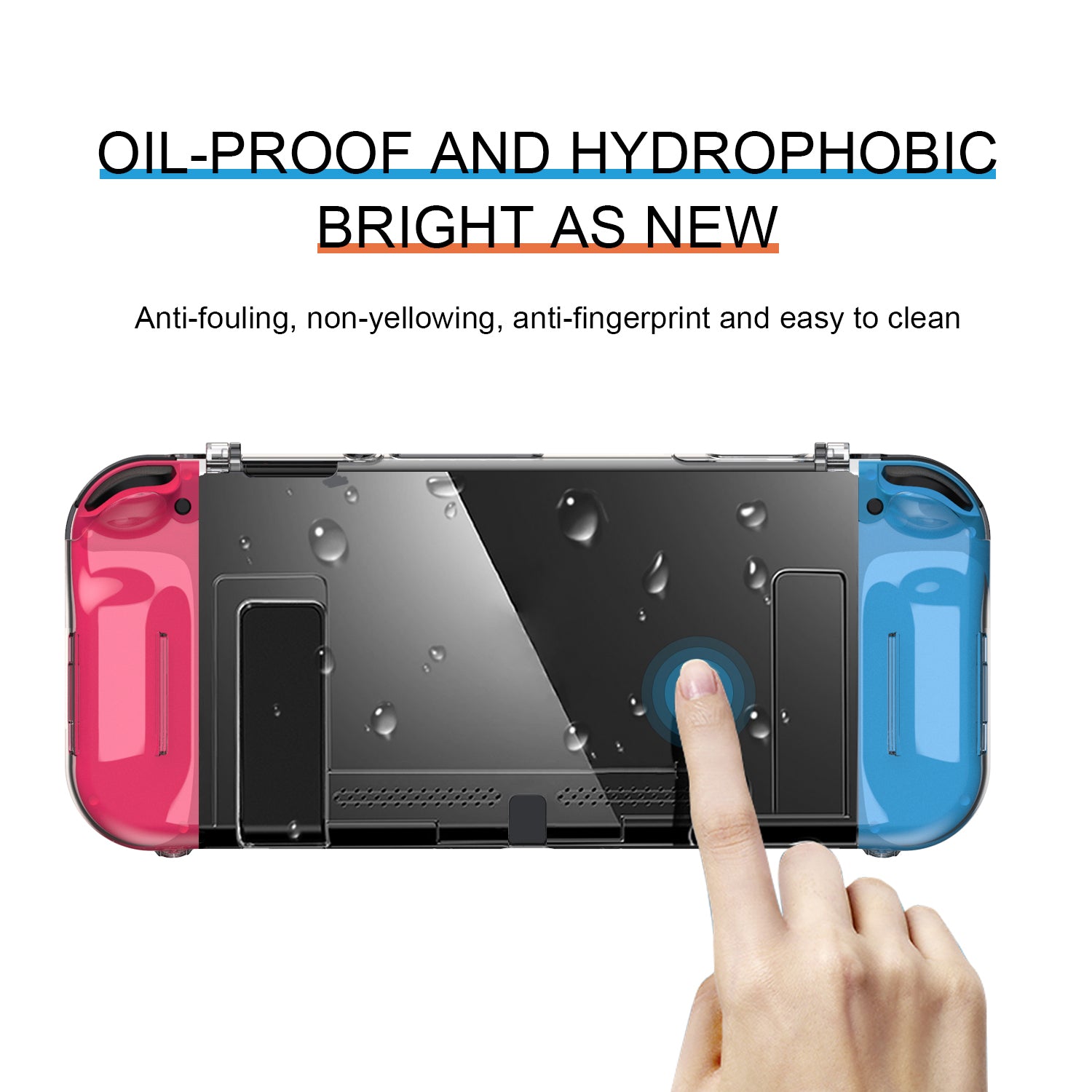 DSS-139 Transparent PC Case for Nintendo Switch Hard Shell Anti-Scratch Protective Cover DSS-139 Transparent PC Case for Nintendo Switch Hard Shell Anti-Scratch Protective Cover